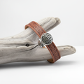 Knot Brown Celtic Cuff Leather Bracelet