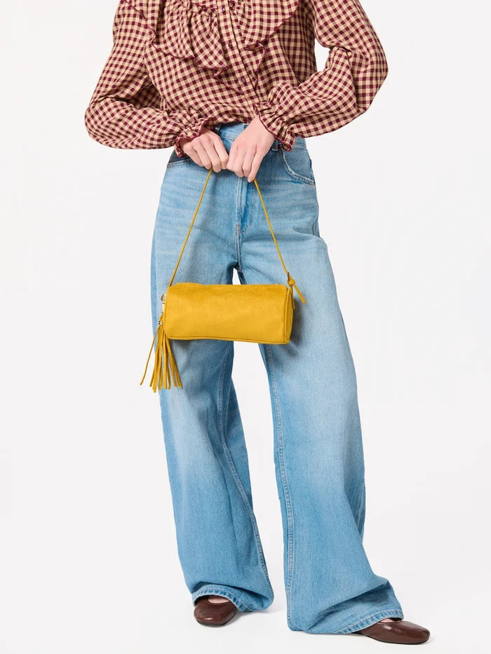 Kylie Barrel Bag Mustard