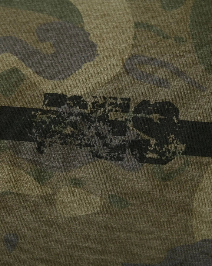 Lace Patchwork Camo Raglan Tees | Inflation Streetwear