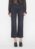Le Jane Crop Raw Fray (Inkwell Rips)