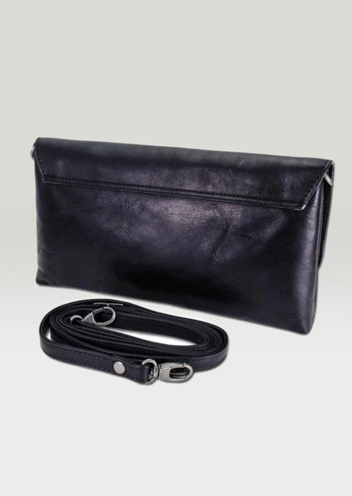 Lee River Black Ciara Clutch Bag