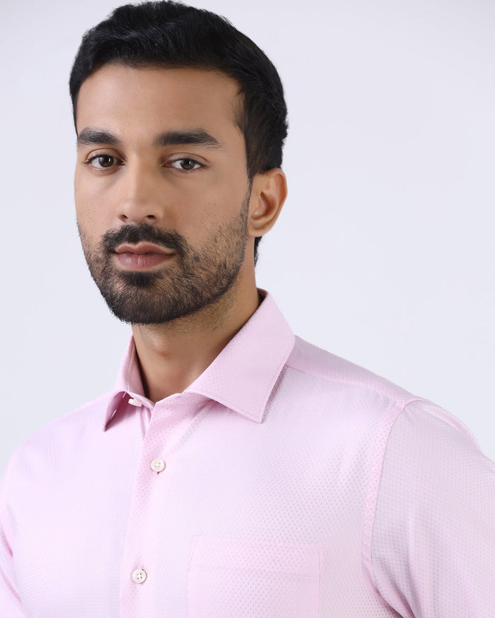 Light Pink Textured Shirt - Bernard