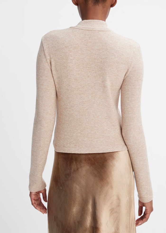 Long Sleeve Cozy Mock Neck (Hazel Cream)