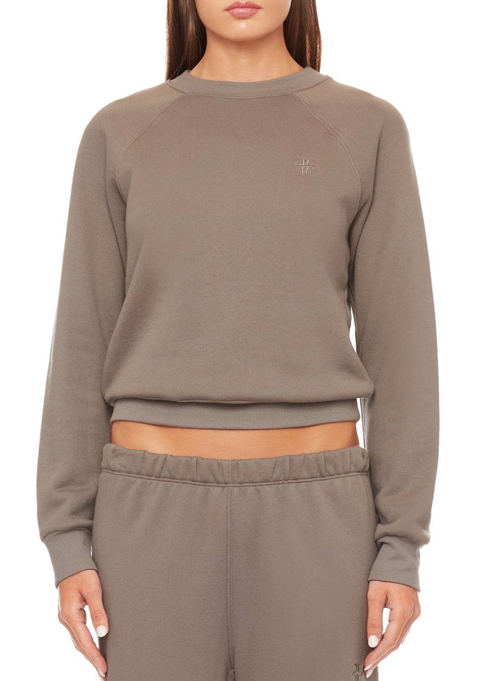 Long Sleeve Raglan Sweatshirt (Clay)