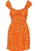 Lucciola Mini Dress (Audrey Floral Orange) La