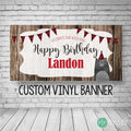 Lumberjack Birthday Vinyl Banner