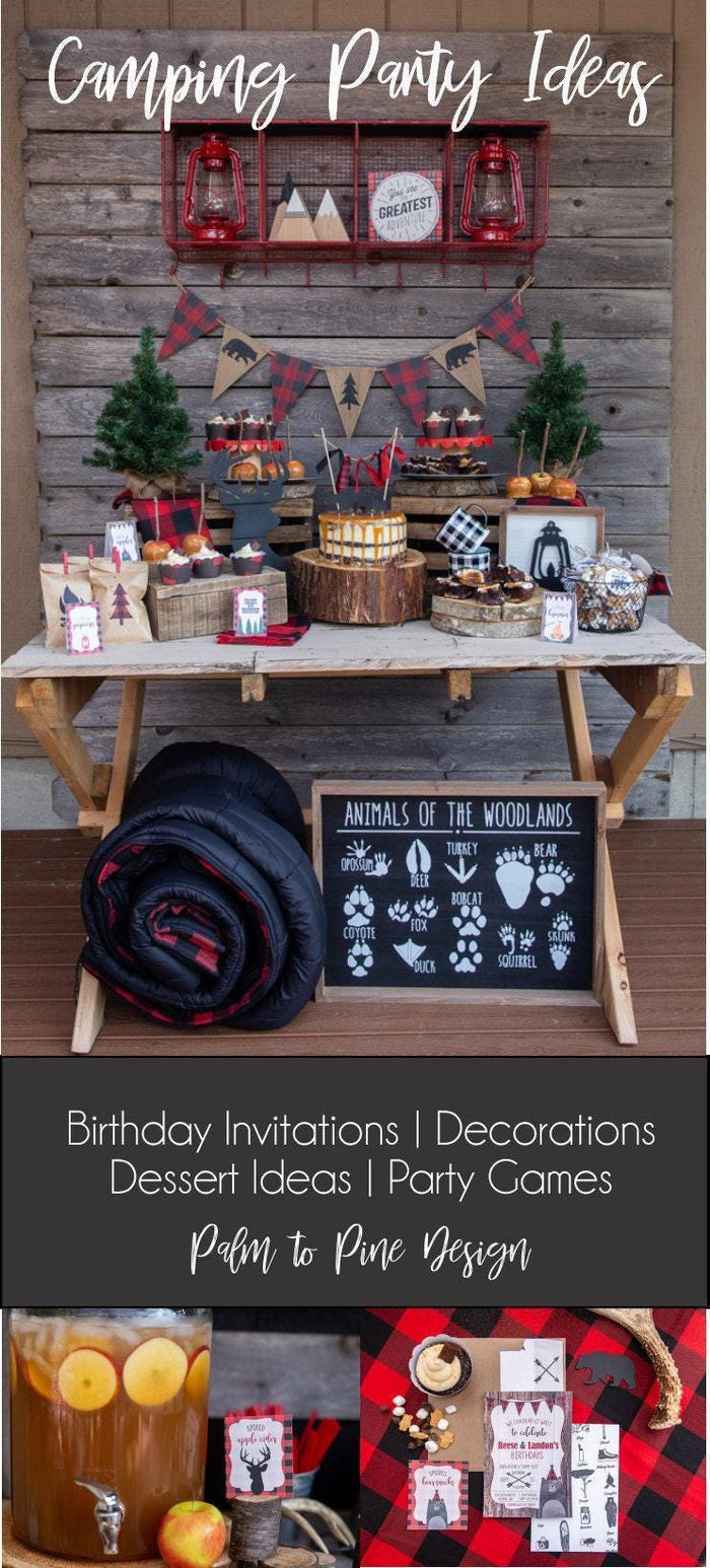 Lumberjack Birthday Vinyl Banner