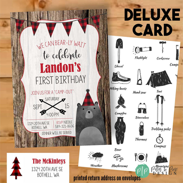 Lumberjack Birthday Vinyl Banner