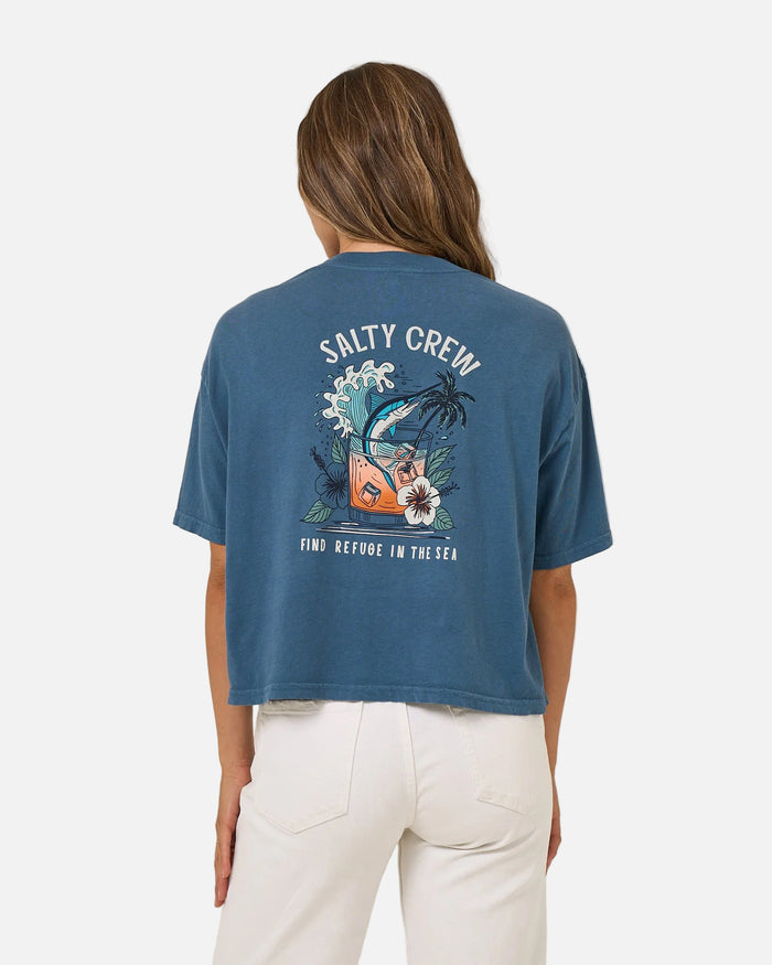 Mai Tai Tails Skimmer - Midnight Navy