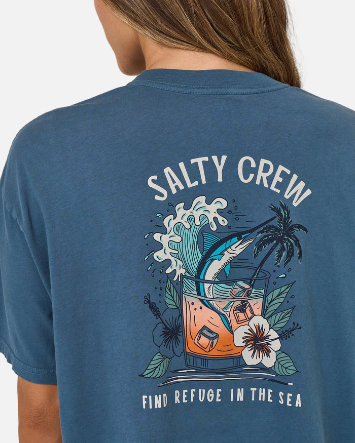 Mai Tai Tails Skimmer - Midnight Navy