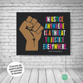 Martin Luther King Jr. 'Injustice Anywhere' Black Lives Matter quote yard sign
