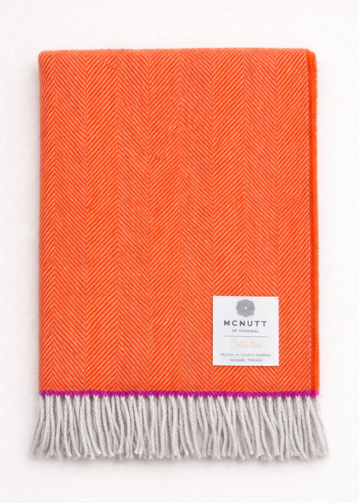 McNutt Maude Herringbone Blanket Throw