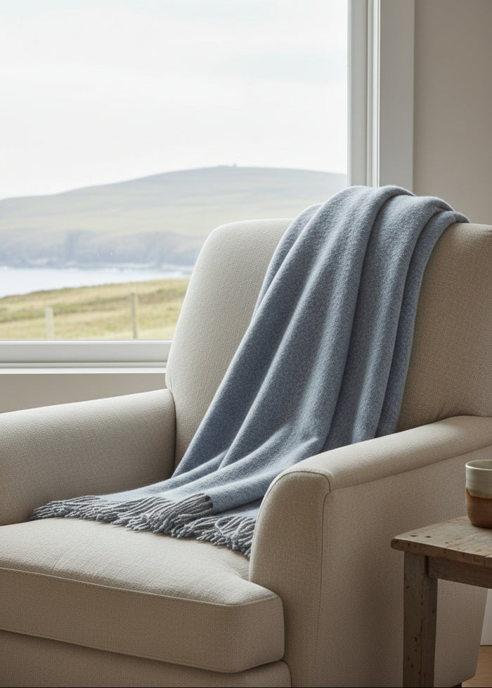Mcnutt Starlight Blue Reversible Blanket