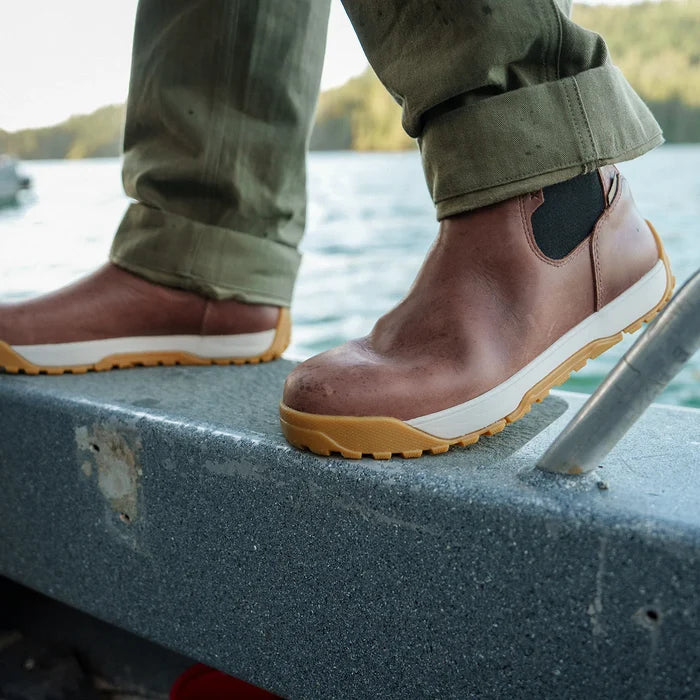 Men's Leather Ankle Deck Boot