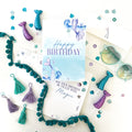 Mermaid Birthday Card with Matching Envelope