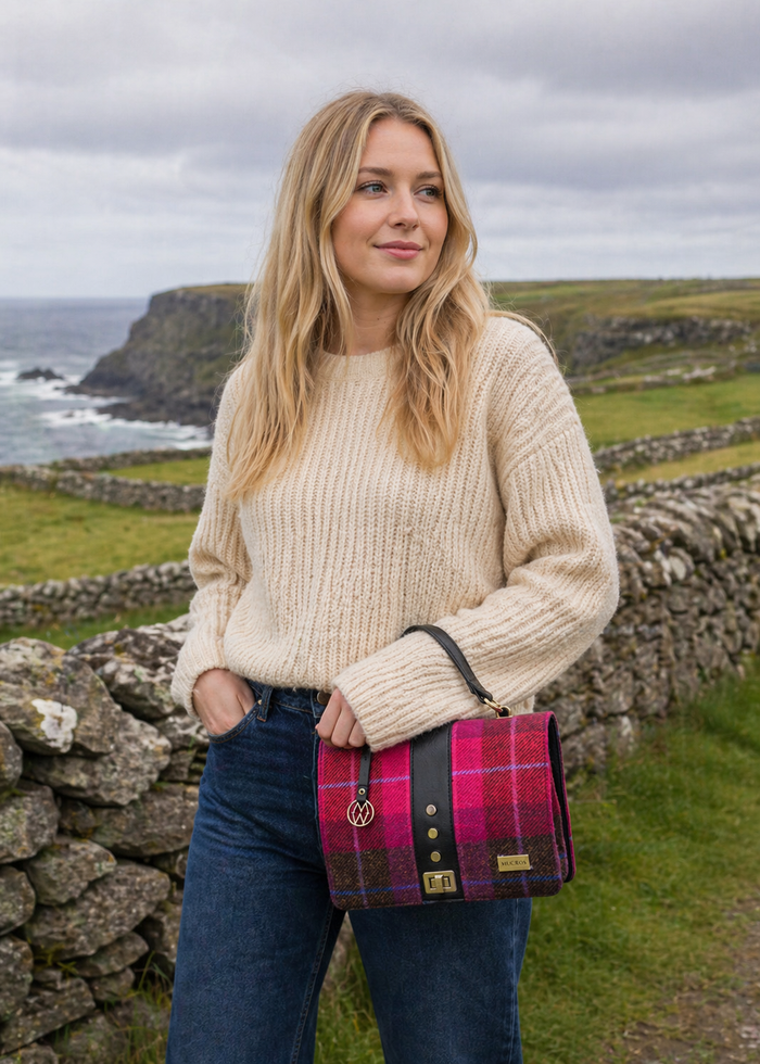 Mucros Fiona Bag | Pink Check