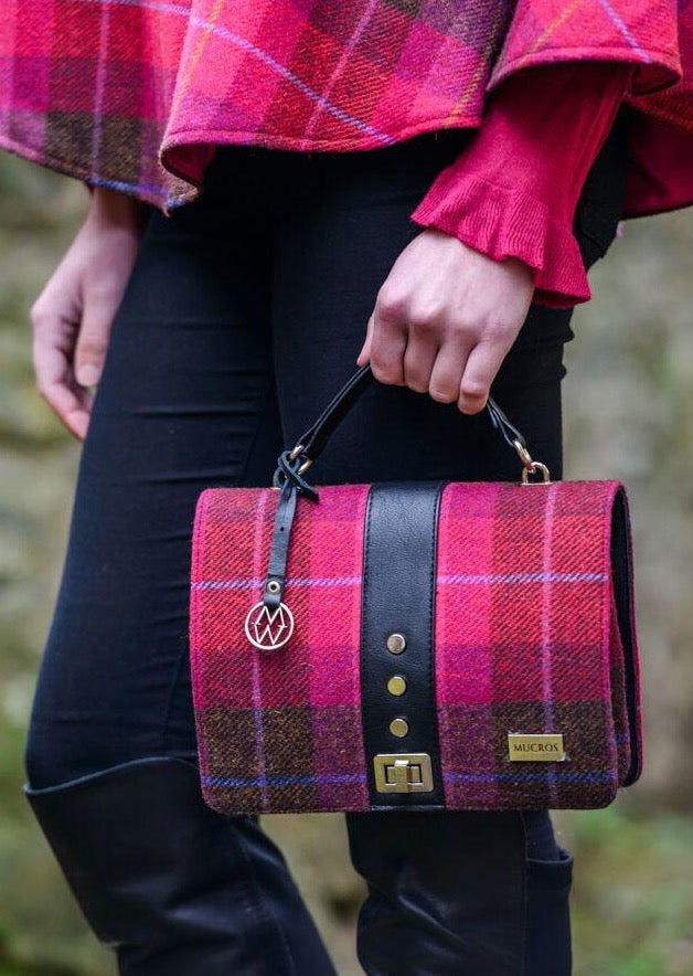 Mucros Pink Check Fiona Bag