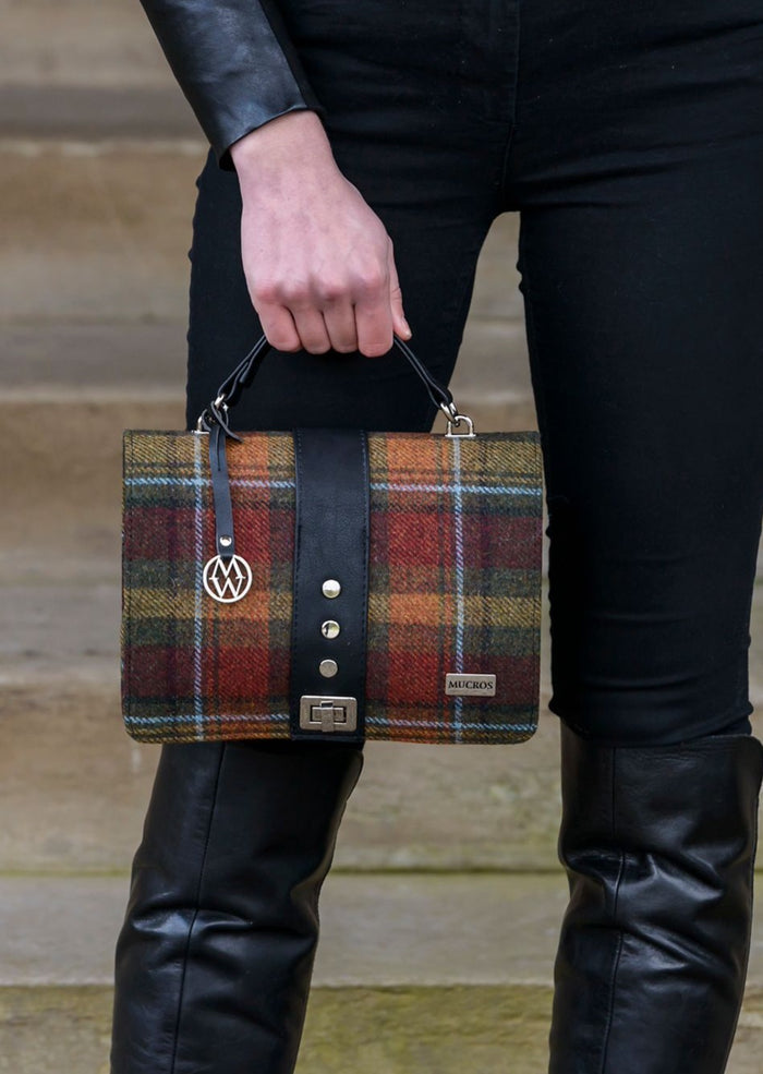 Mucros Rust Check Fiona Bag