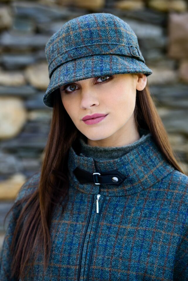 Mucros Teal Flapper Hat