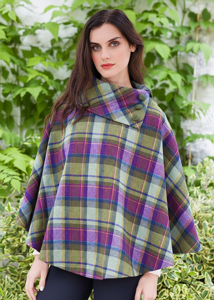 Multi Color Mucros Irish Poncho