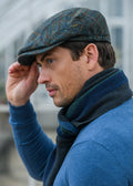 Mucros Kerry Cap | Premium Wool Flat Cap in Green Plaid