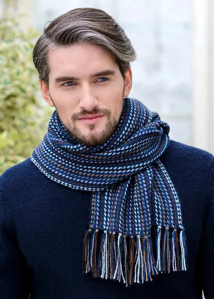 Mucros Killarney Alpaca Scarf | Blue Grey