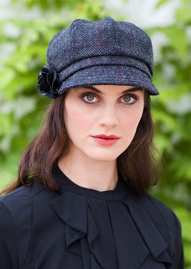 Mucros Grey Charcoal Newsboy Hat