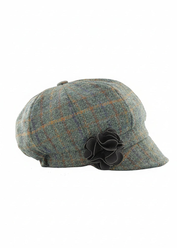 Mucros Newsboy Cap | Green Plaid