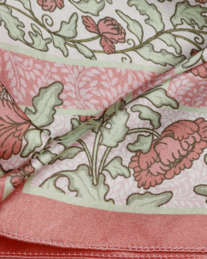 Multi Color Printed 100% Silk Pocket Square - Adorn
