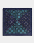 Multi Color Printed 100% Silk Pocket Square - Air