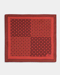 Multi Color Printed 100% Silk Pocket Square - Aslot