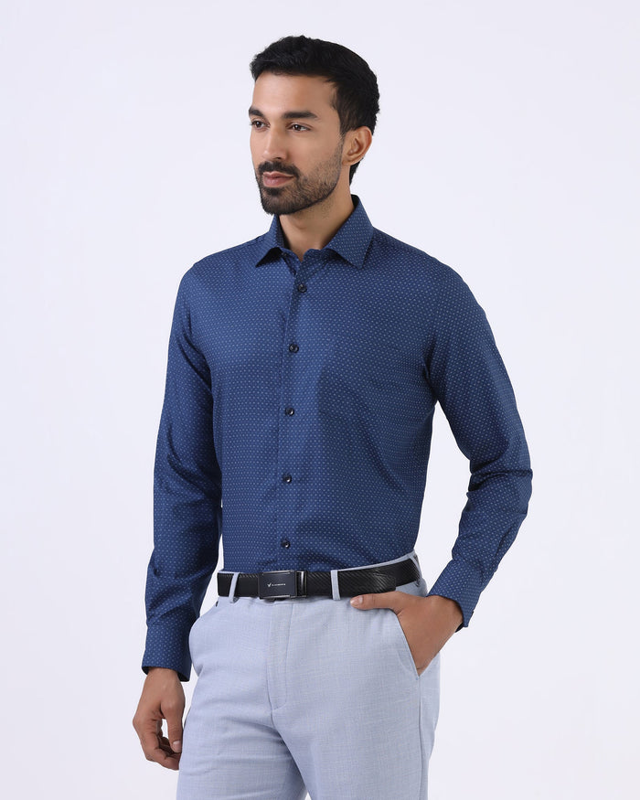 Navy Printed Shirt - Eagle