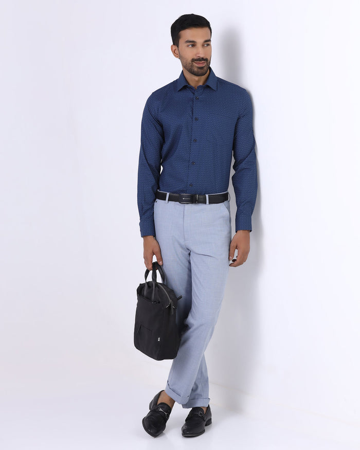 Navy Printed Shirt - Eagle