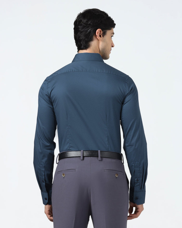 Navy Printed Shirt - Welkon