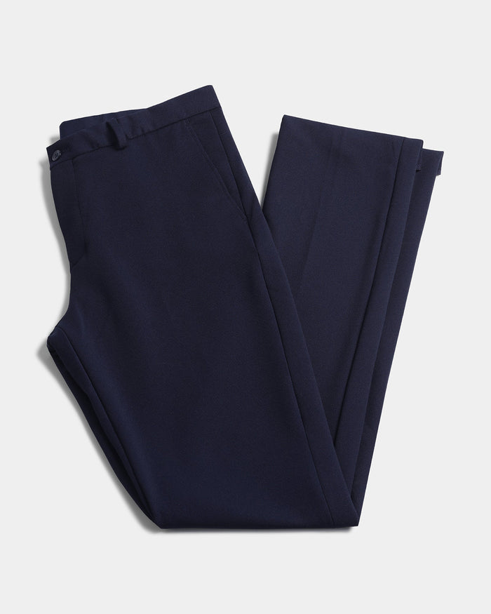 Navy Solid Trouser - Hender