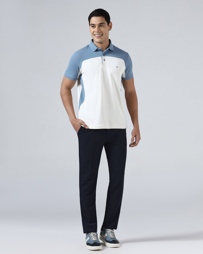 Navy TechPro Stripe Trouser - Martini