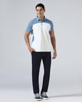 Navy TechPro Stripe Trouser - Martini