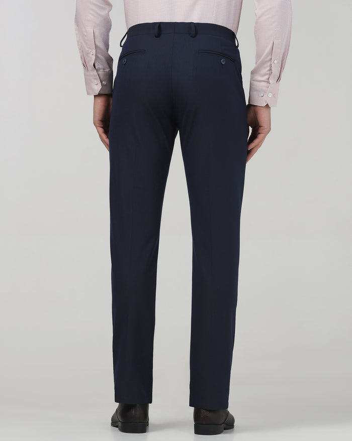 Navy Textured Trouser - Brody