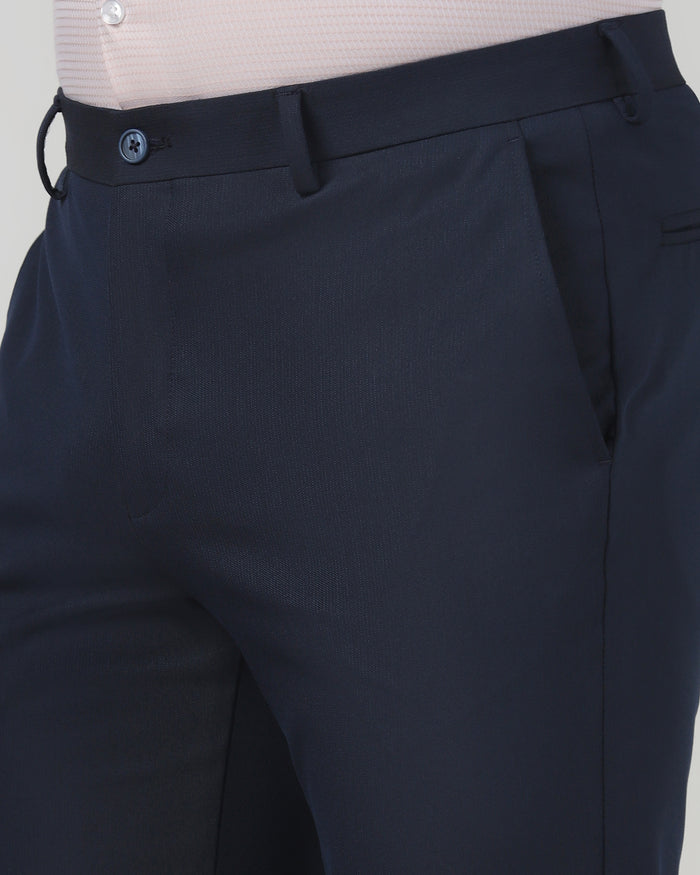 Navy Textured Trouser - Brody