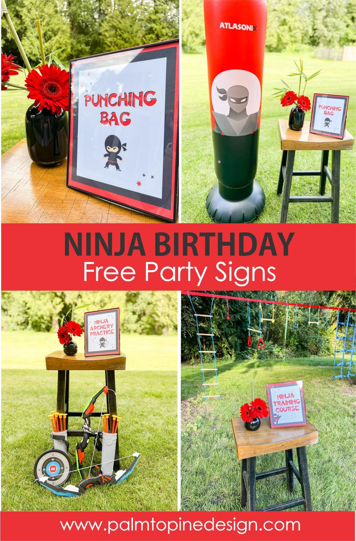 Ninja Birthday Invitation