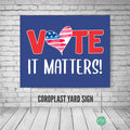 Non-Partisan Voter Registration Vote Yard Sign