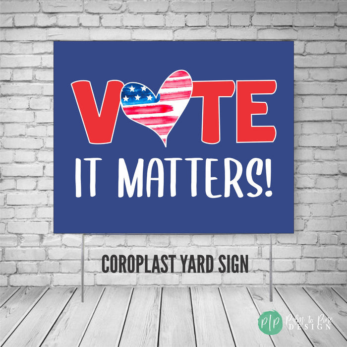 Non-Partisan Voter Registration Vote Yard Sign