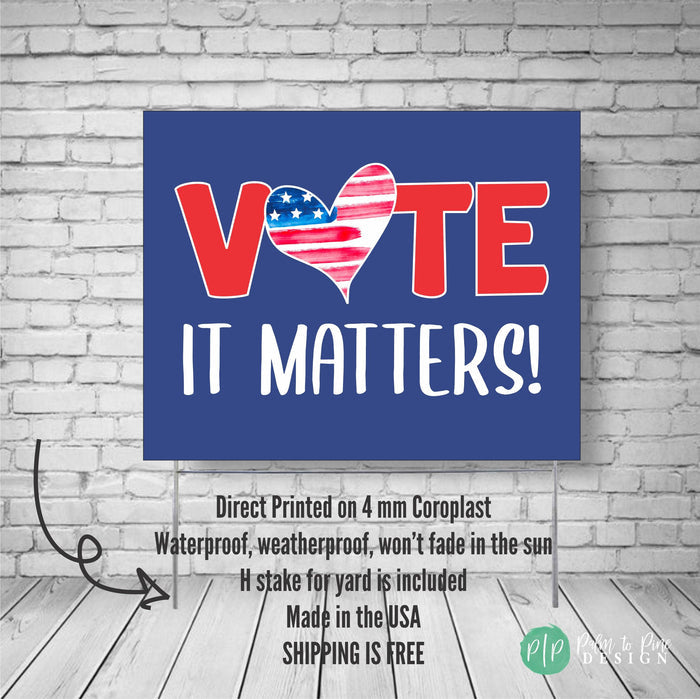 Non-Partisan Voter Registration Vote Yard Sign