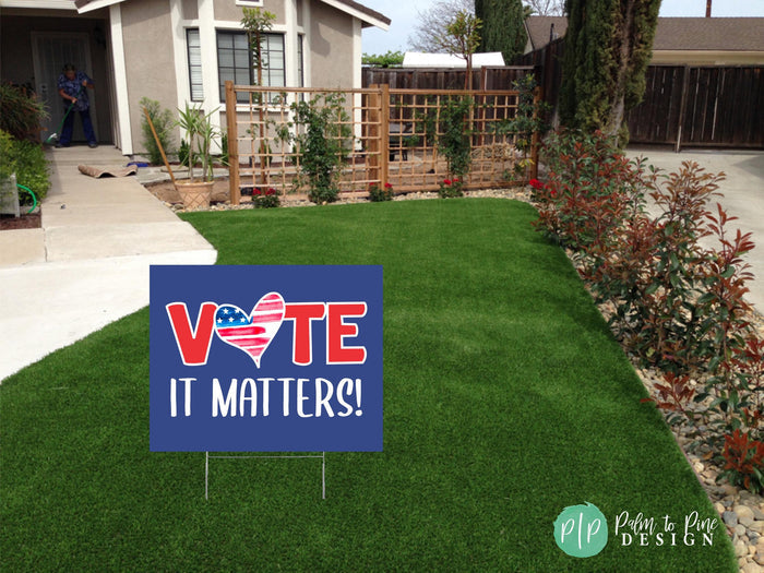 Non-Partisan Voter Registration Vote Yard Sign