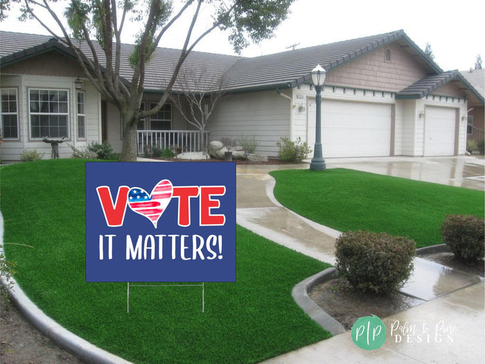 Non-Partisan Voter Registration Vote Yard Sign