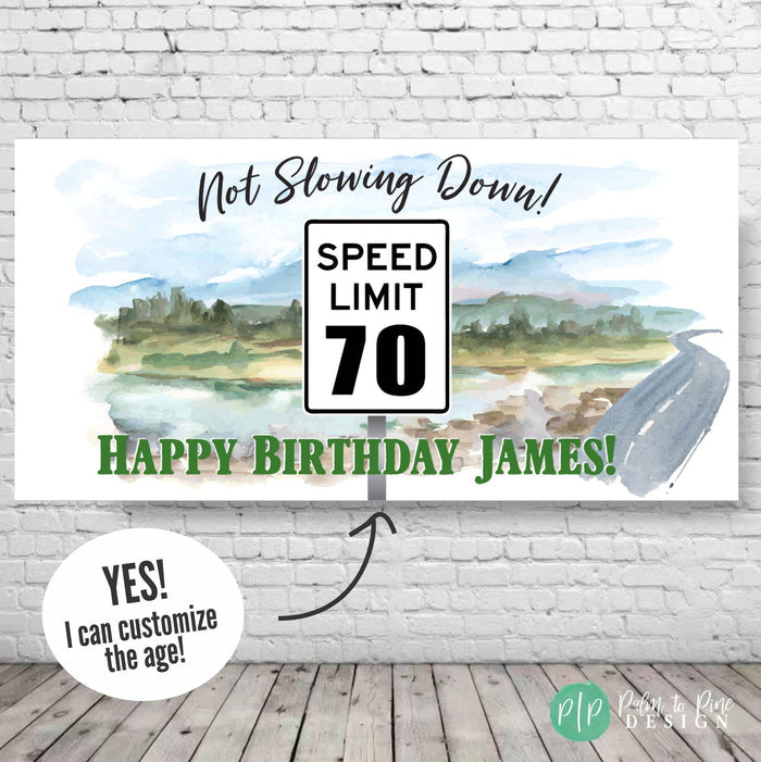 custom banner for men birthday