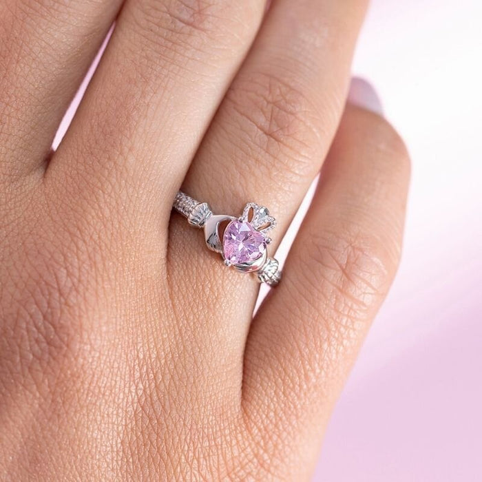 October Claddagh Birthstone Ring