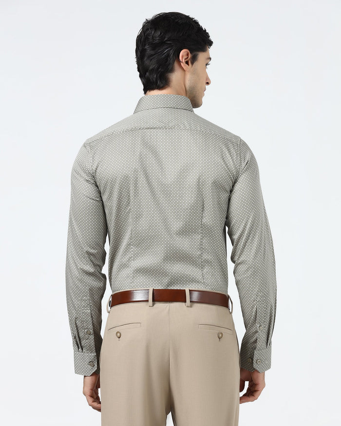 Olive Printed Shirt - Serote