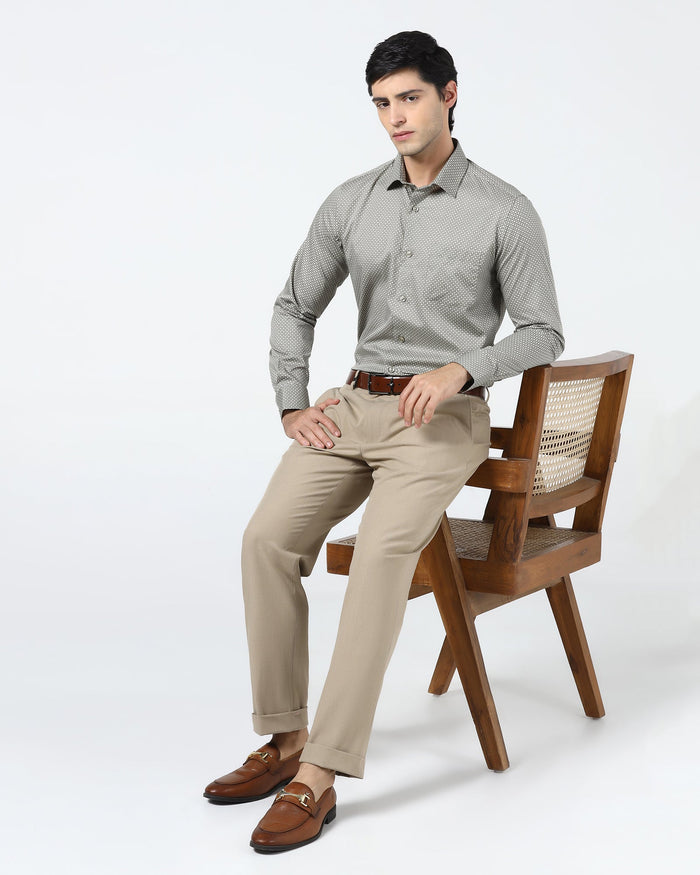 Olive Printed Shirt - Serote
