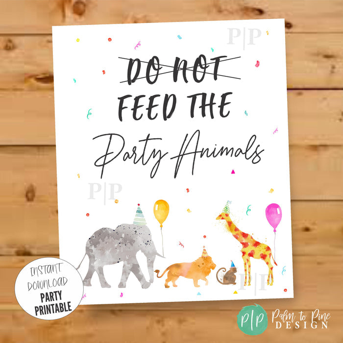 Personalized Party Animal Birthday Sign
